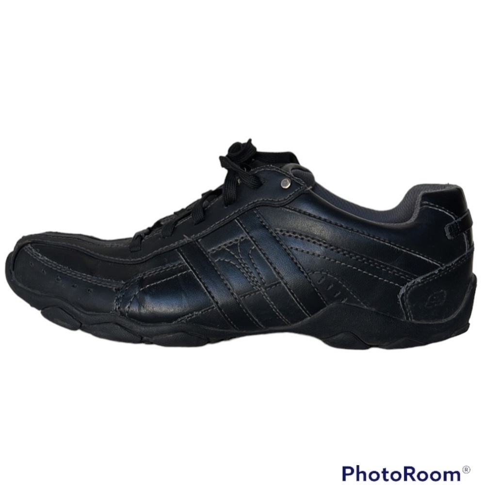 SKECHERS Black Diameter Murilo Oxford Shoe Size 8